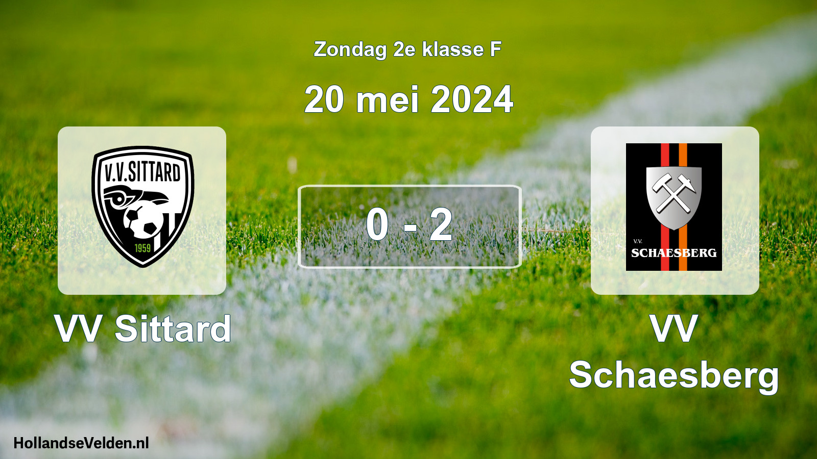 Total number of matches played: VV Sittard - VV Schaesberg 0 - 2 (20 May 2024)