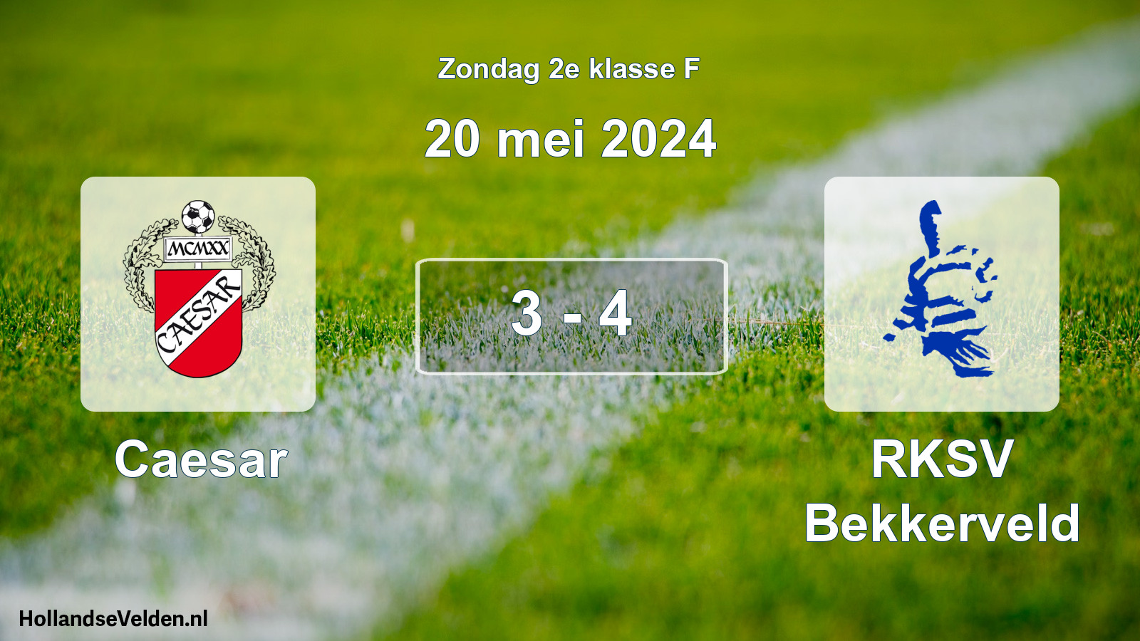 Total number of matches played: Caesar - RKSV Bekkerveld 3 - 4 (20 May 2024)