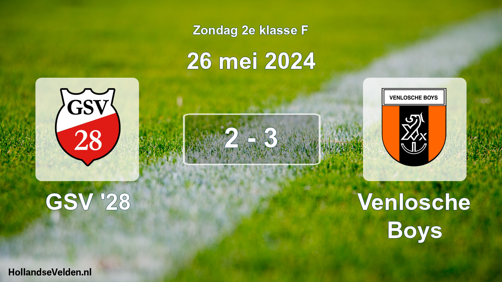 Total number of matches played: GSV '28 - Venlosche Boys 2 - 3 (26 May 2024)