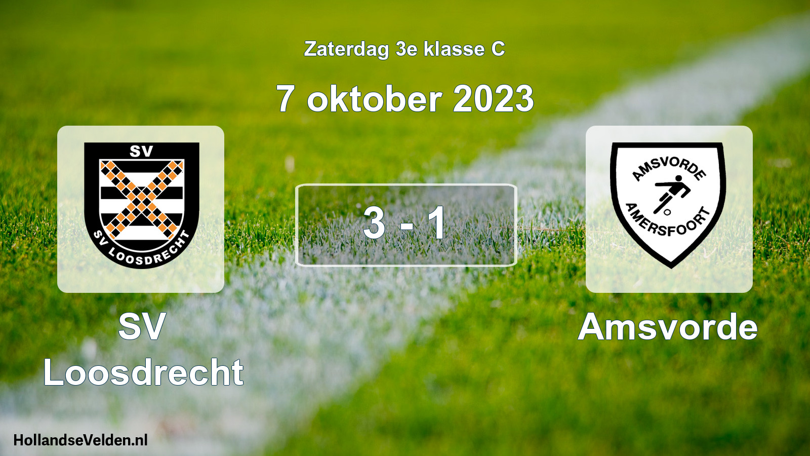 Total number of matches played: SV Loosdrecht - Amsvorde 3 - 1 (7 October 2023)