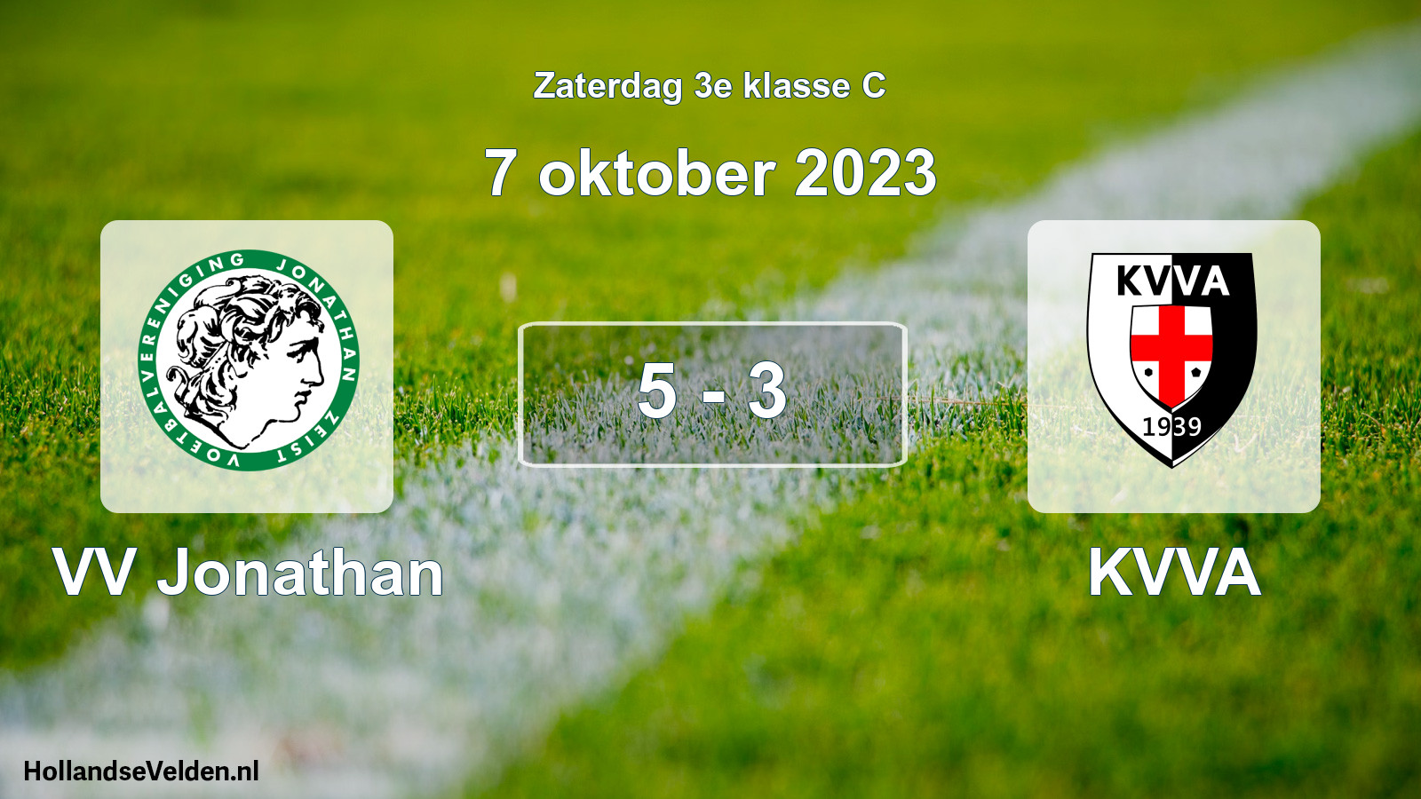 Total number of matches played: VV Jonathan - KVVA 5 - 3 (7 October 2023)