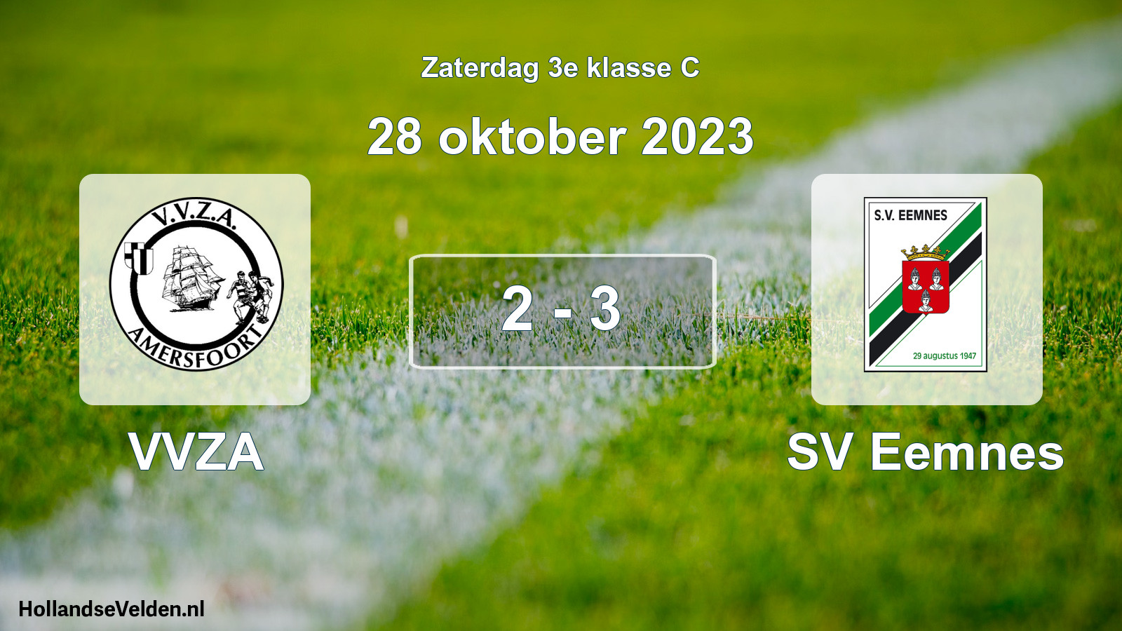 Total number of matches played: VVZA - SV Eemnes 2 - 3 (28 October 2023)