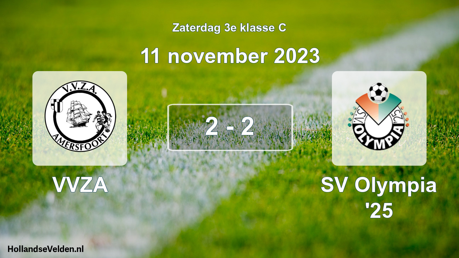 Total number of matches played: VVZA - SV Olympia '25 2 - 2 (11 November 2023)