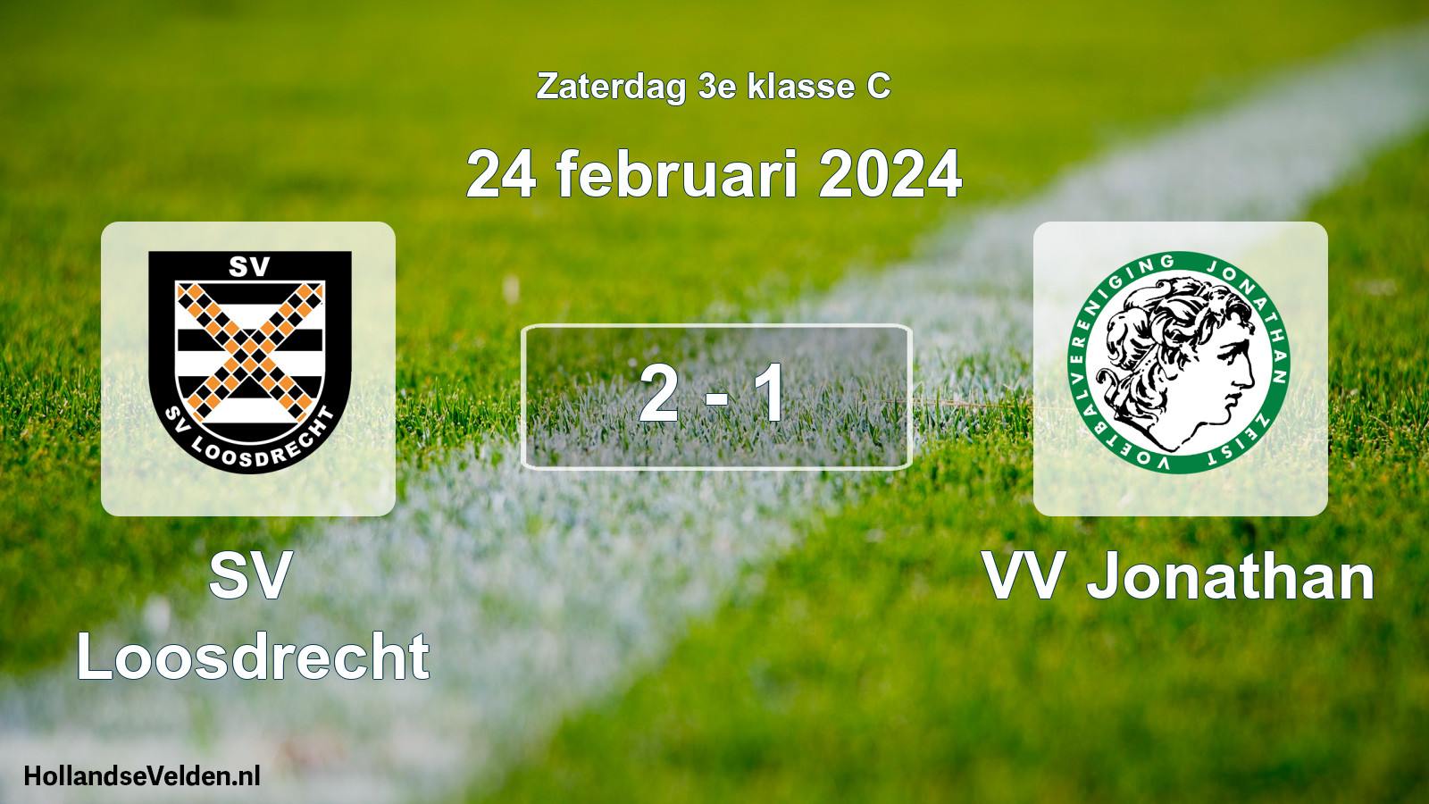 Total number of matches played: SV Loosdrecht - VV Jonathan 2 - 1 (24 February 2024)