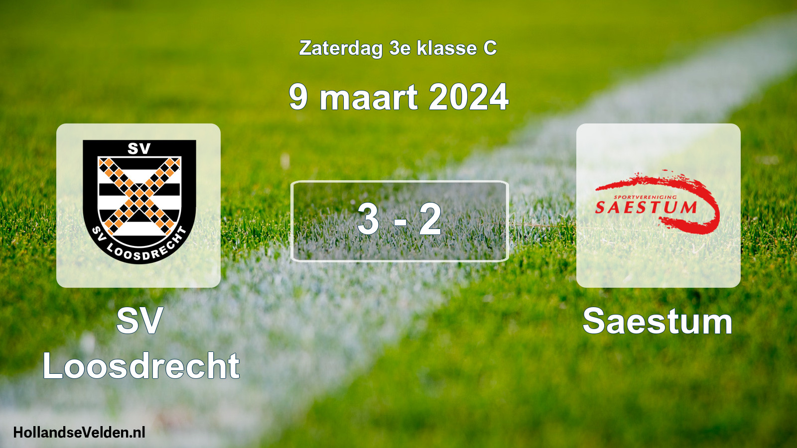 Total number of matches played: SV Loosdrecht - Saestum 3 - 2 (9 March 2024)