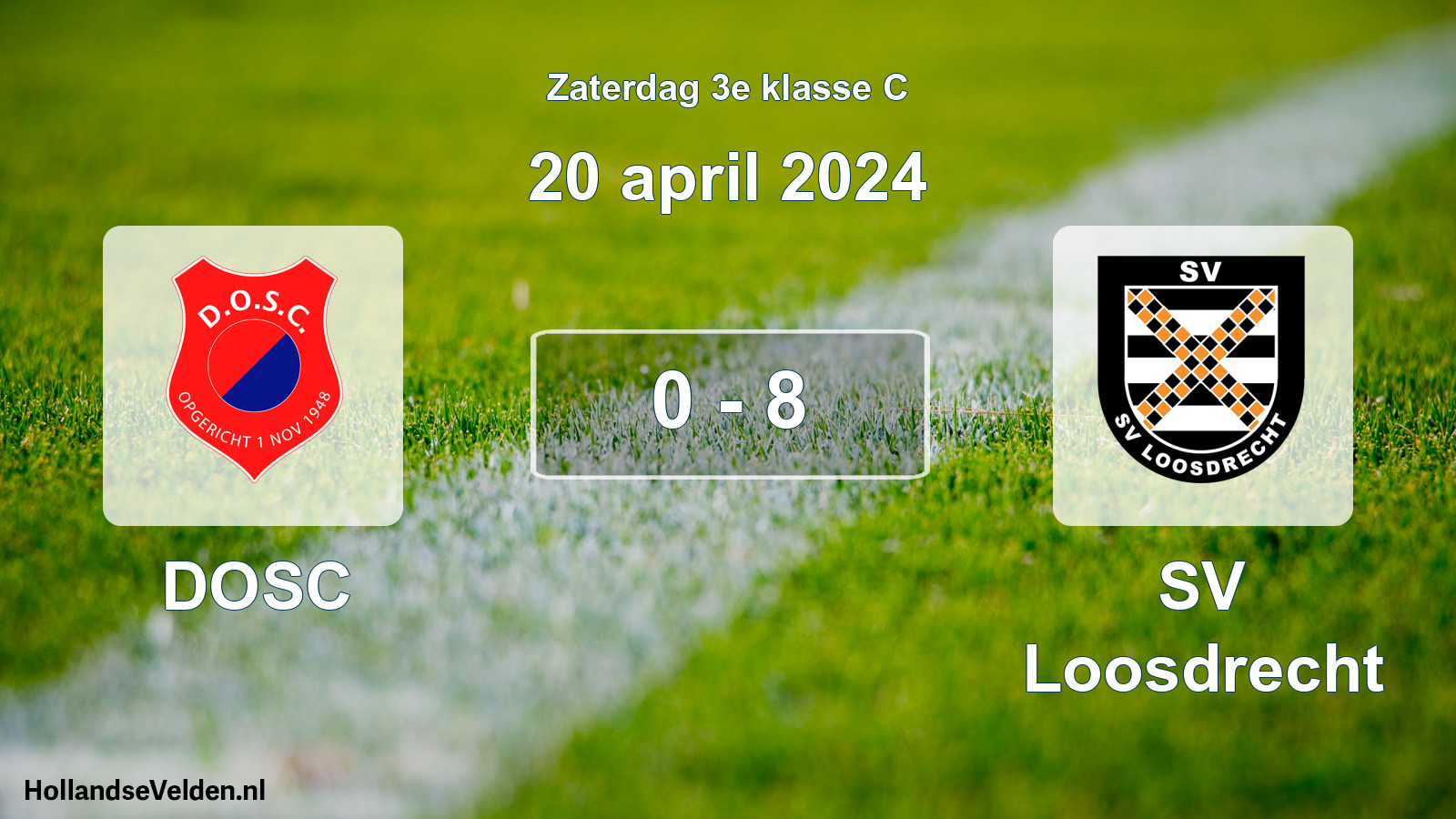 Total number of matches played: DOSC - SV Loosdrecht 0 - 8 (20 April 2024)