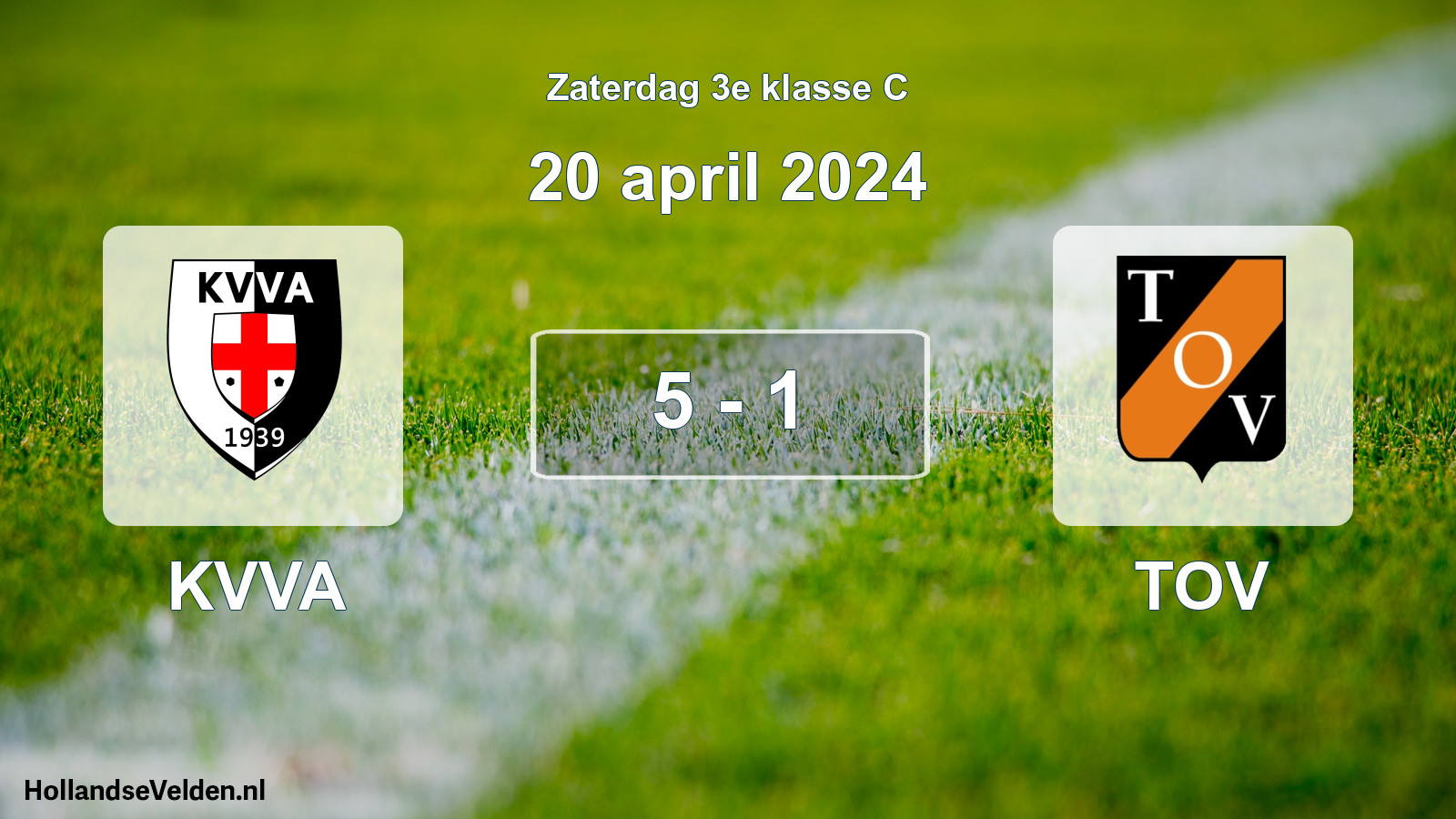 Total number of matches played: KVVA - TOV 5 - 1 (20 April 2024)