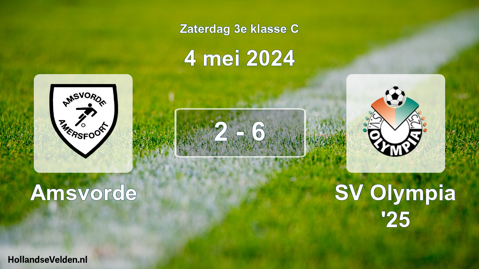 Total number of matches played: Amsvorde - SV Olympia '25 2 - 6 (4 May 2024)