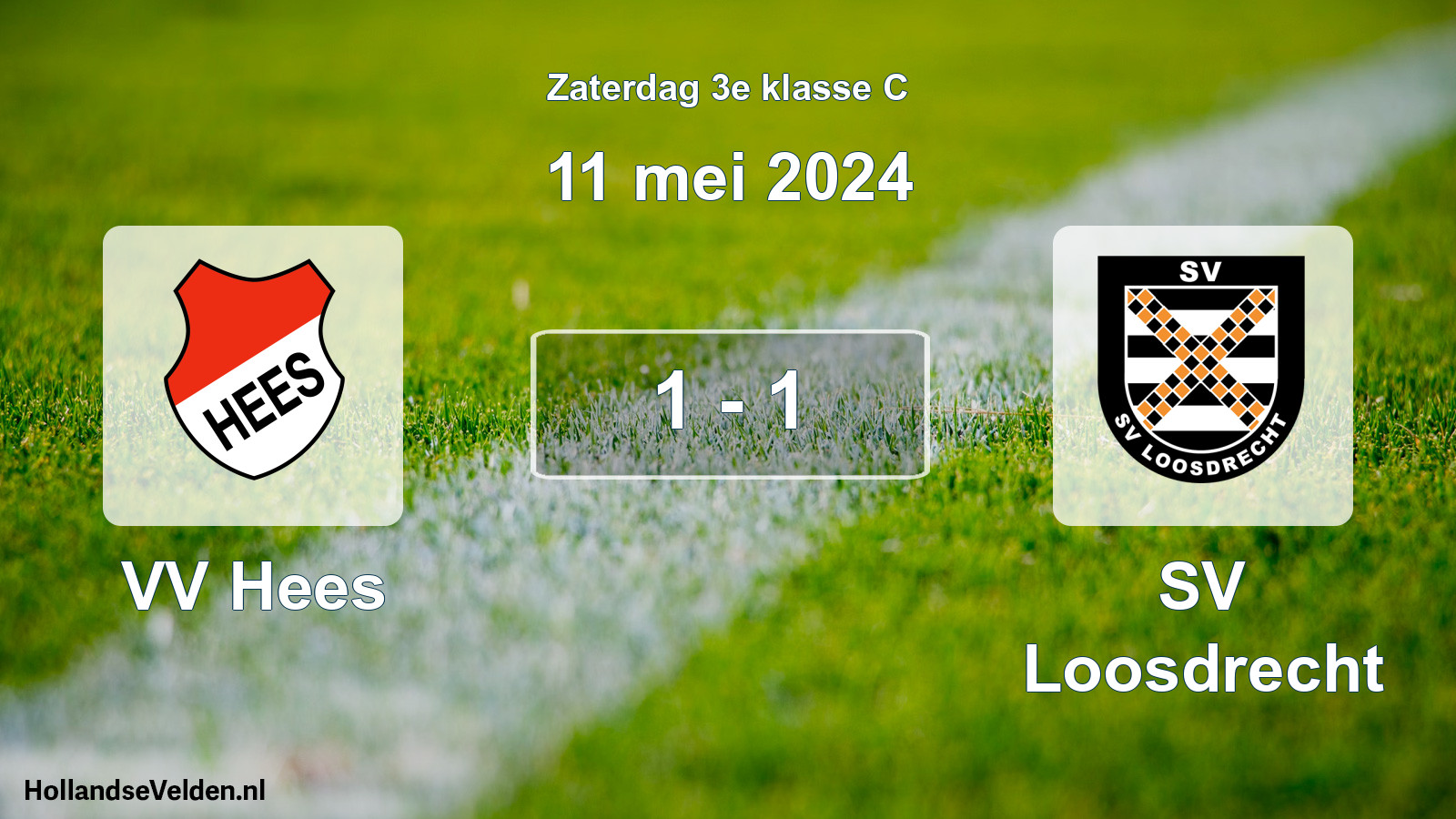 Total number of matches played: VV Hees - SV Loosdrecht 1 - 1 (11 May 2024)