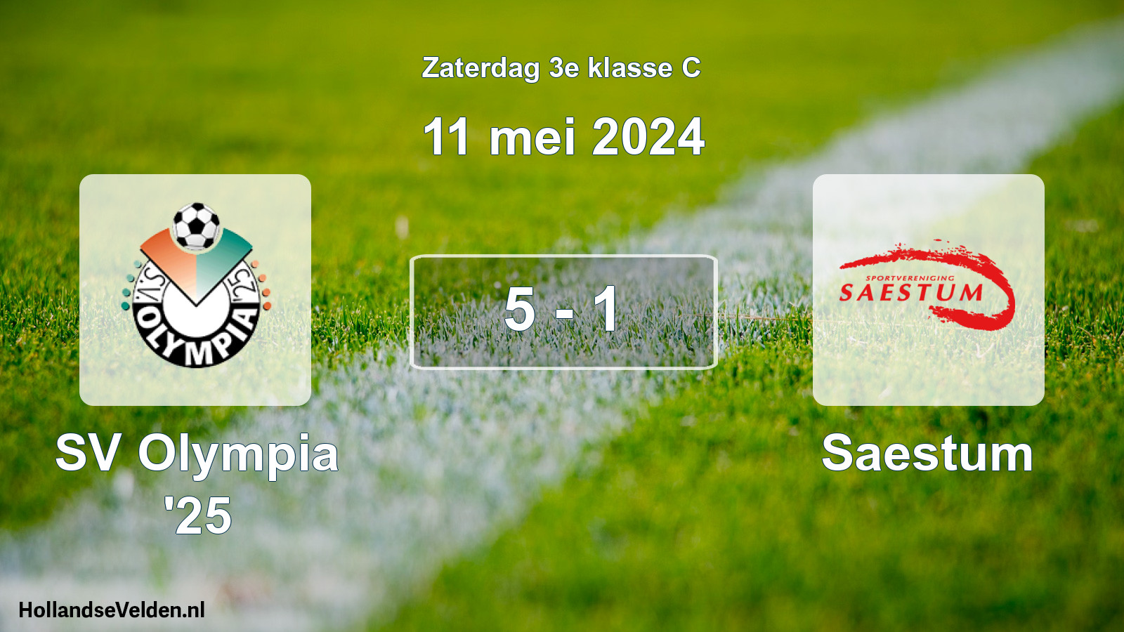 Total number of matches played: SV Olympia '25 - Saestum 5 - 1 (11 May 2024)