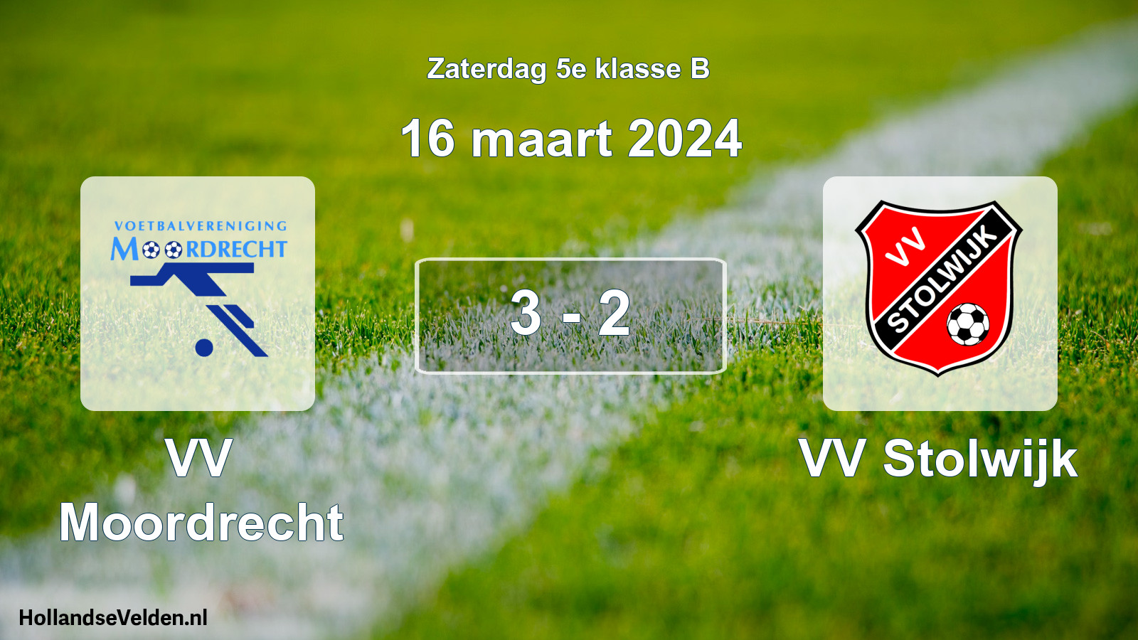 Total number of matches played: VV Moordrecht - VV Stolwijk 3 - 2 (16 March 2024)