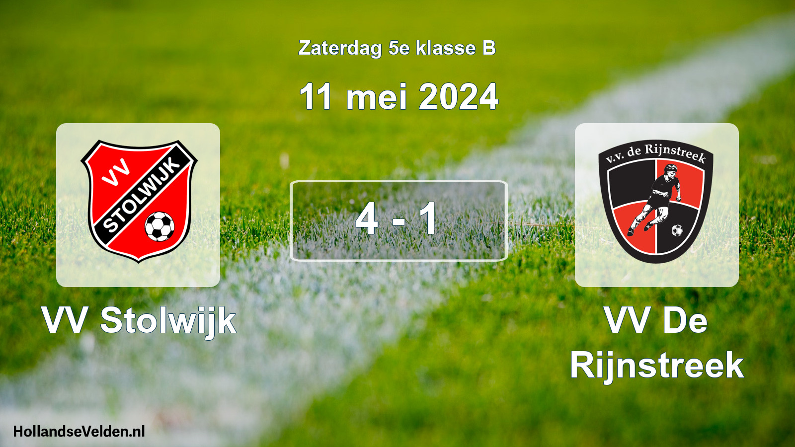Total number of matches played: VV Stolwijk - VV De Rijnstreek 4 - 1 (11 May 2024)