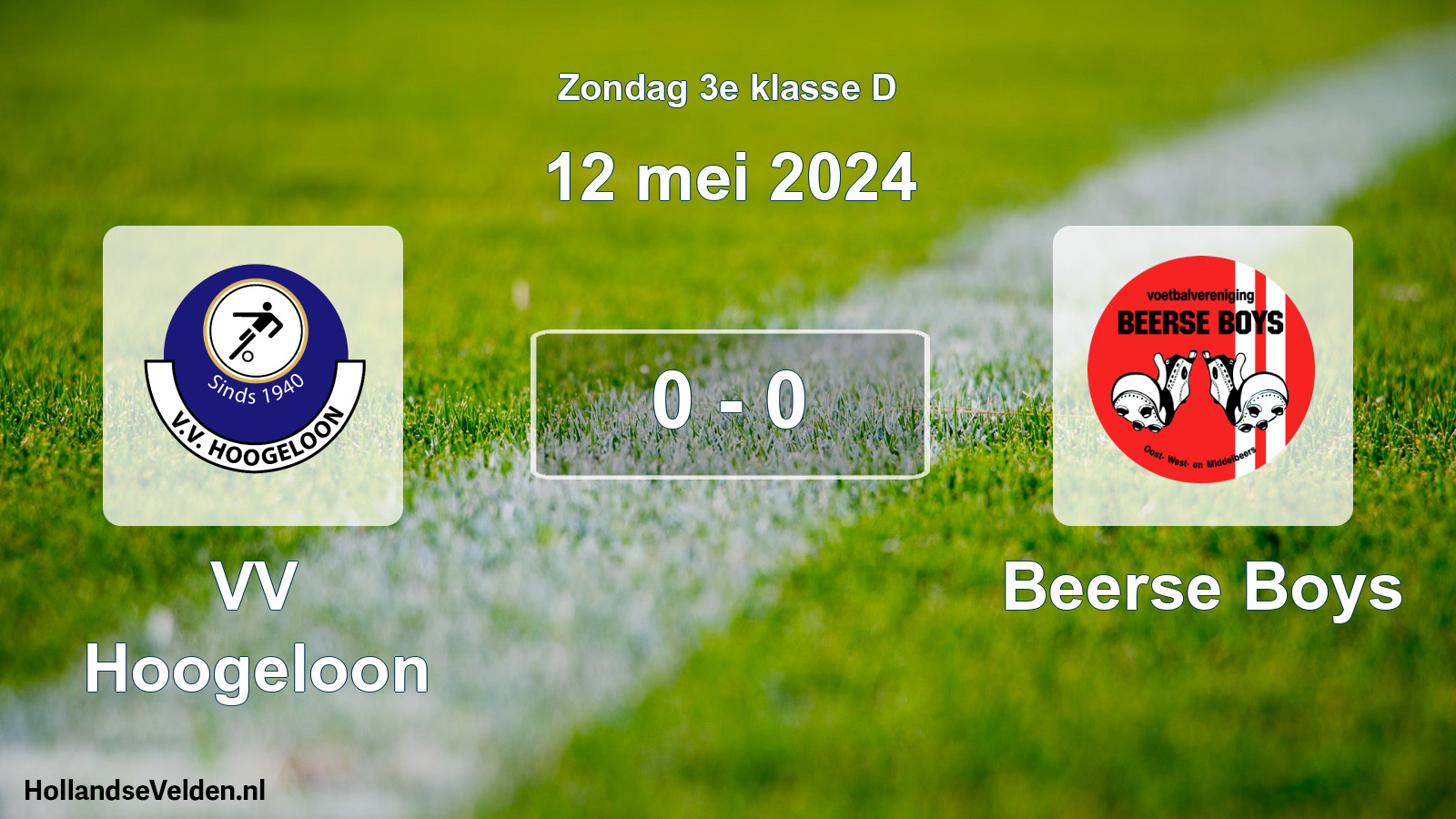 Total number of matches played: VV Hoogeloon - Beerse Boys 0 - 0 (12 May 2024)