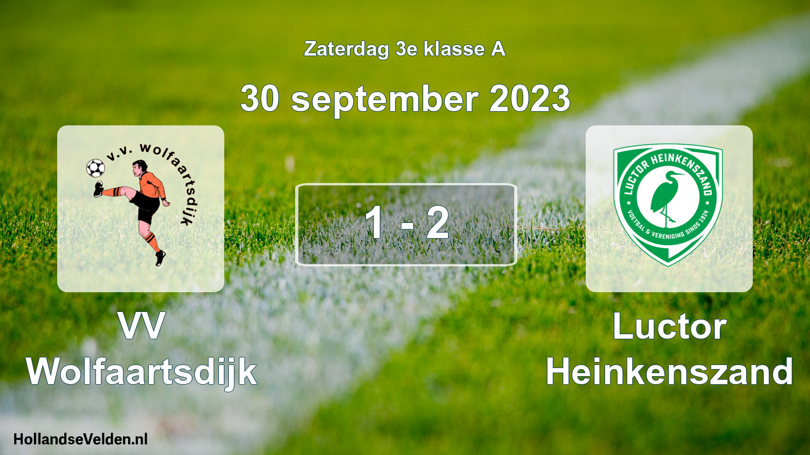 Total number of matches played: VV Wolfaartsdijk - Luctor Heinkenszand 1 - 2 (30 September 2023)