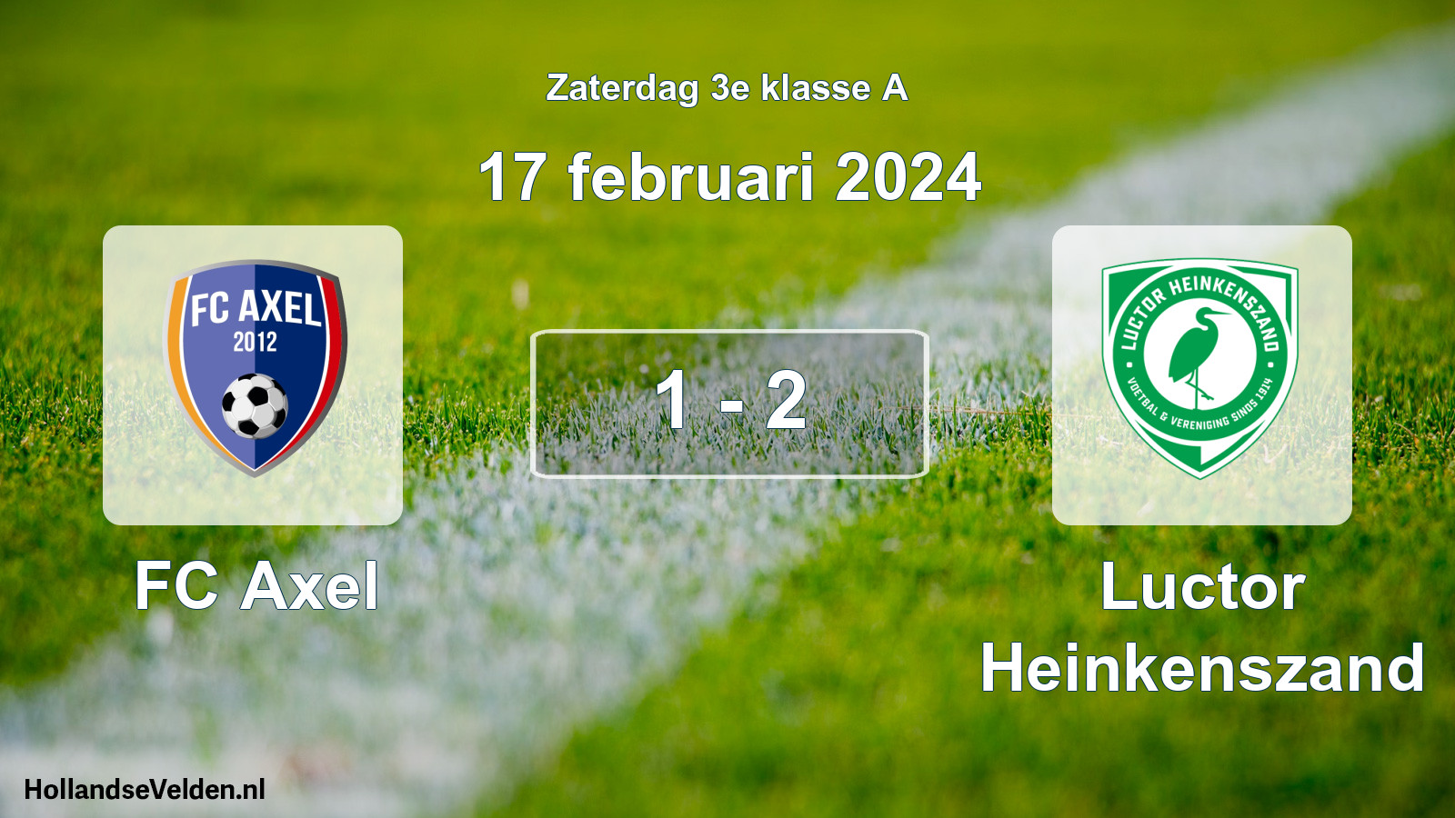 Total number of matches played: FC Axel - Luctor Heinkenszand 1 - 2 (17 February 2024)
