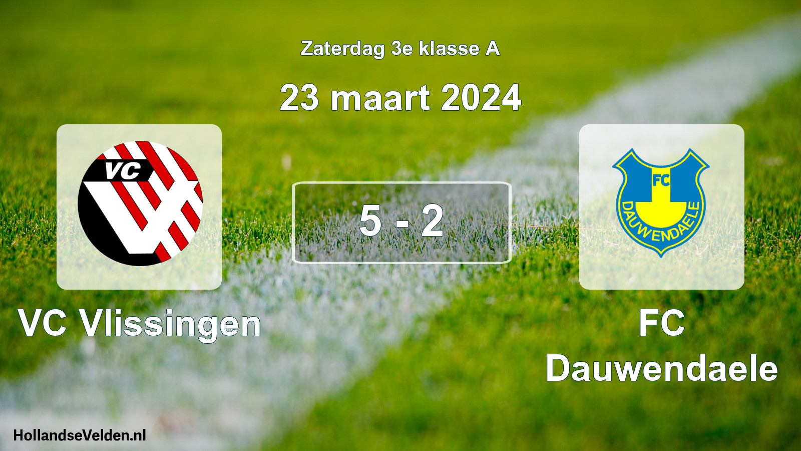 Total number of matches played: VC Vlissingen - FC Dauwendaele 5 - 2 (23 March 2024)