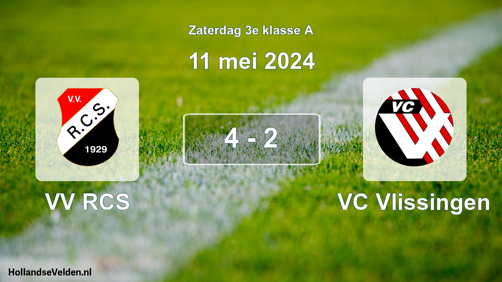 Total number of matches played: VV RCS - VC Vlissingen 4 - 2 (11 May 2024)