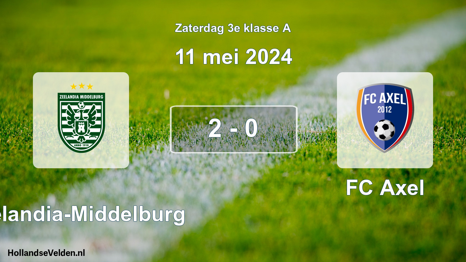 Total number of matches played: Zeelandia-Middelburg - FC Axel 2 - 0 (11 May 2024)