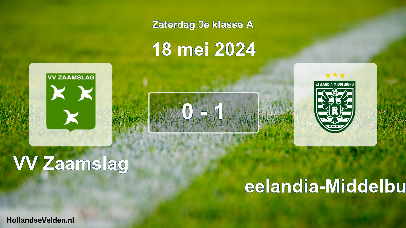 Total number of matches played: VV Zaamslag - Zeelandia-Middelburg 0 - 1 (18 May 2024)