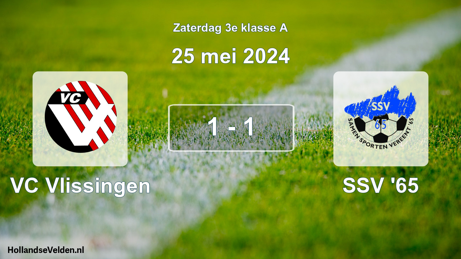 Total number of matches played: VC Vlissingen - SSV '65 1 - 1 (25 May 2024)