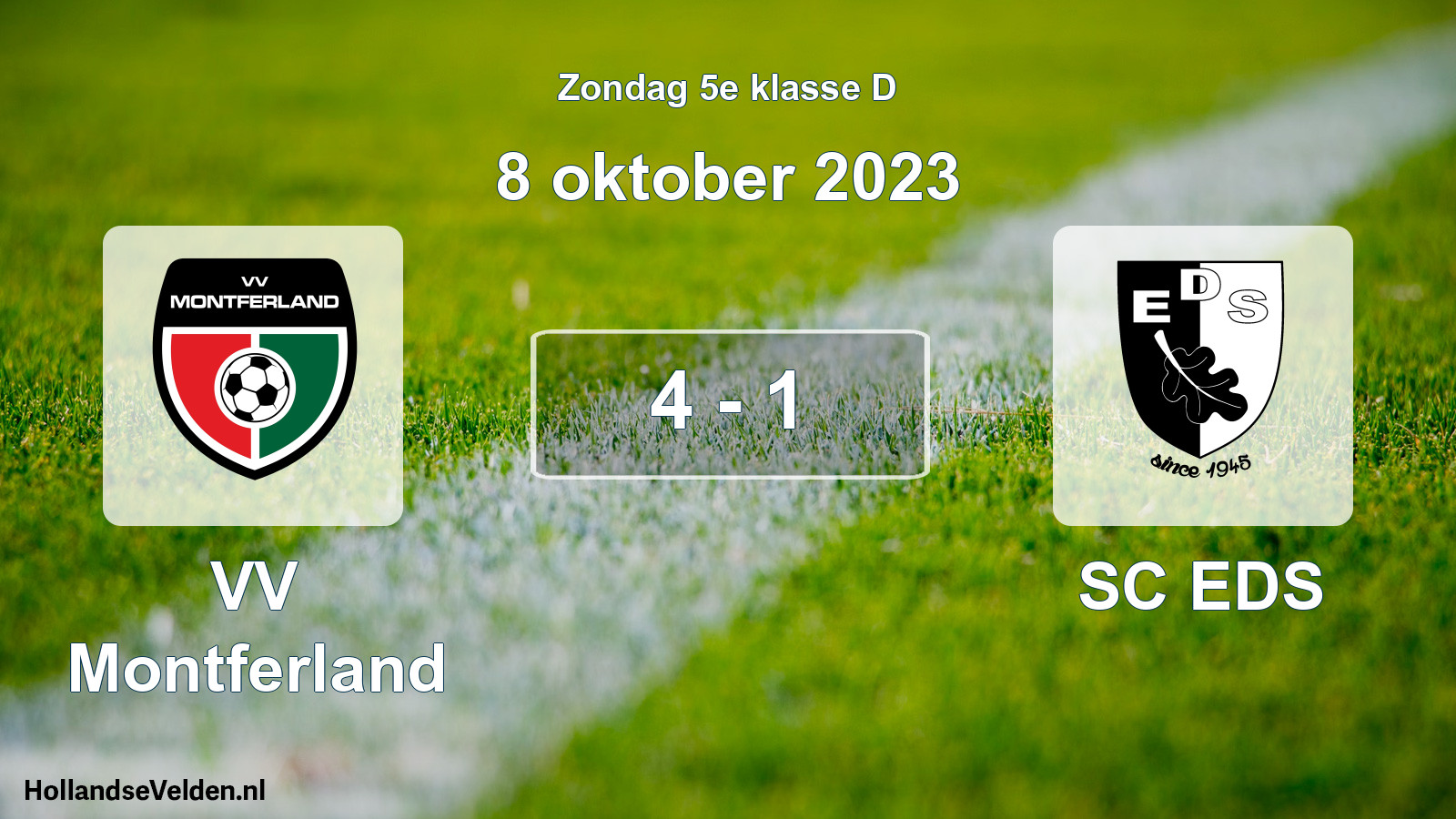 Total number of matches played: VV Montferland - SC EDS 4 - 1 (8 October 2023)