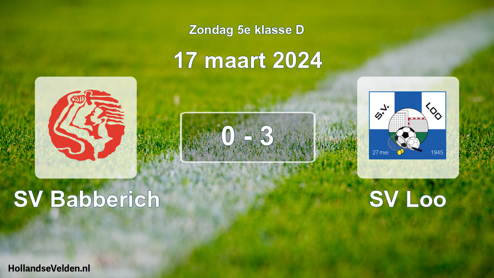 Total number of matches played: SV Babberich - SV Loo 0 - 3 (17 March 2024)