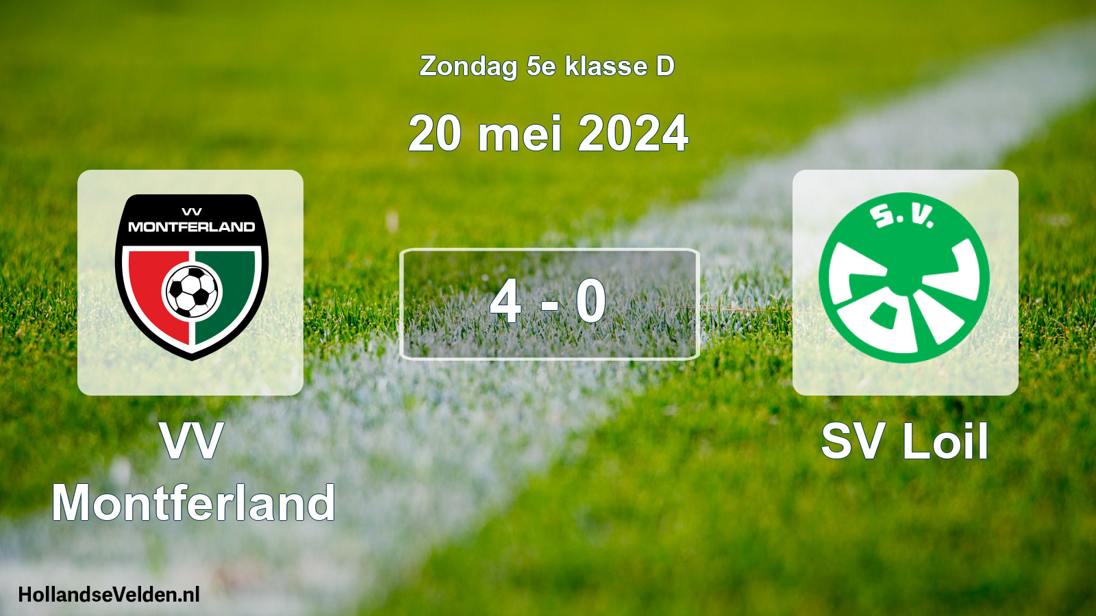 Total number of matches played: VV Montferland - SV Loil 4 - 0 (20 May 2024)