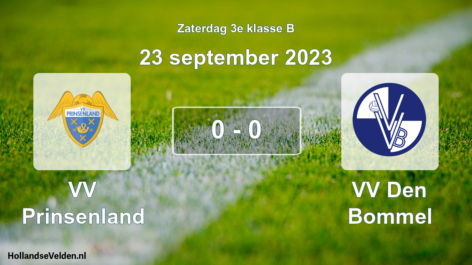 Total number of matches played: VV Prinsenland - VV Den Bommel 0 - 0 (23 September 2023)