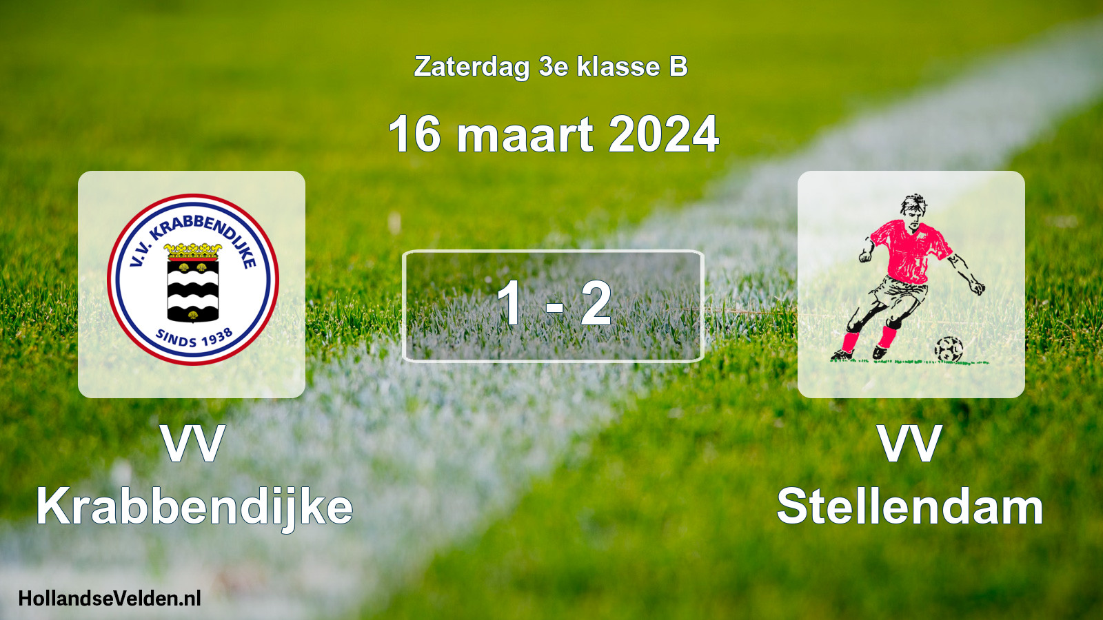 Total number of matches played: VV Krabbendijke - VV Stellendam 1 - 2 (16 March 2024)