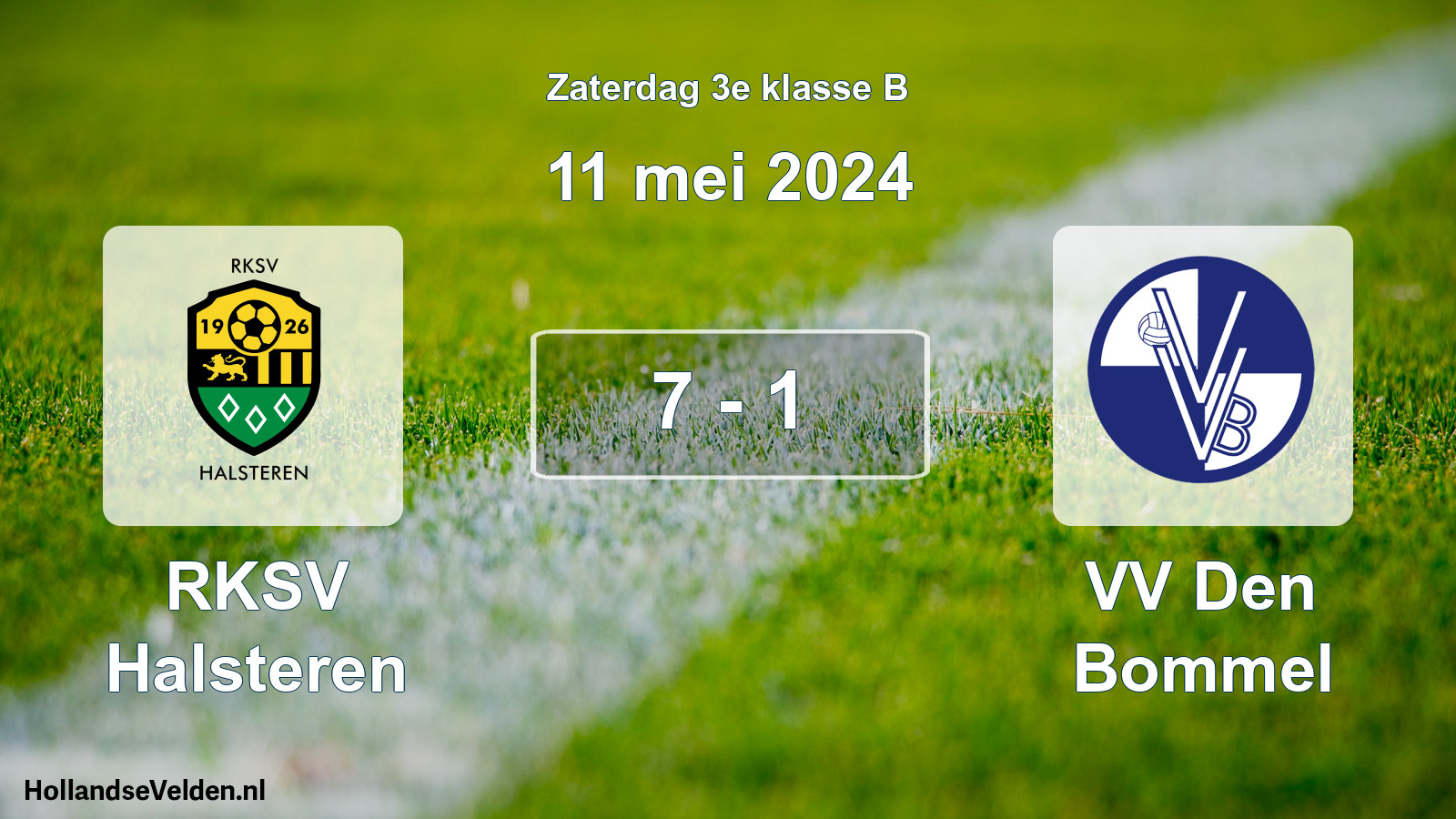 Total number of matches played: RKSV Halsteren - VV Den Bommel 7 - 1 (11 May 2024)