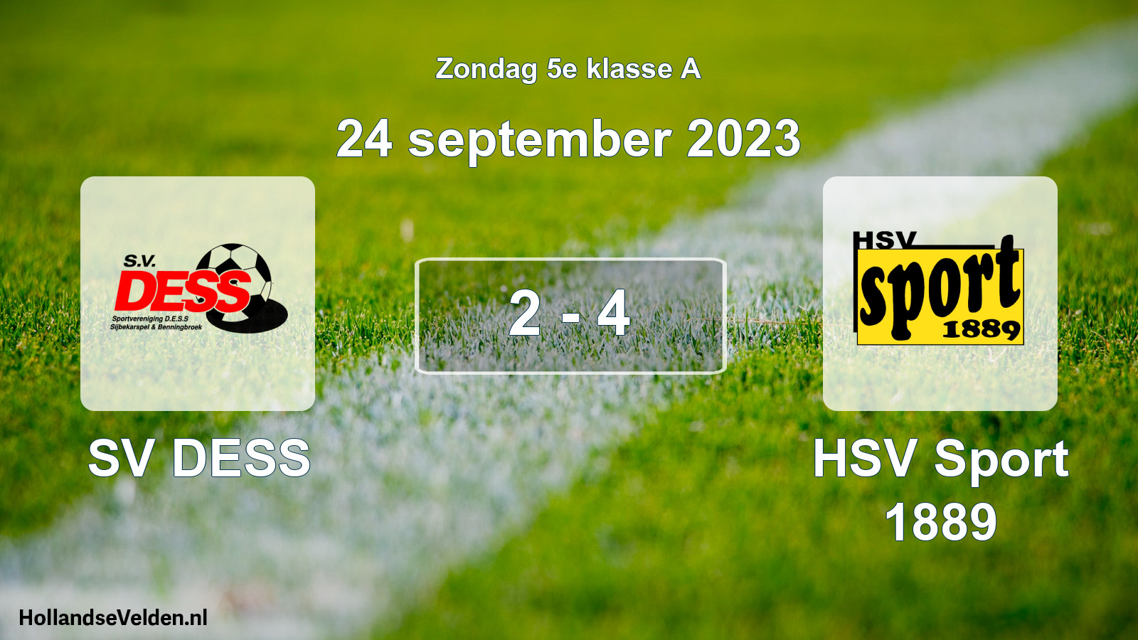 Total number of matches played: SV DESS - HSV Sport 1889 2 - 4 (24 September 2023)