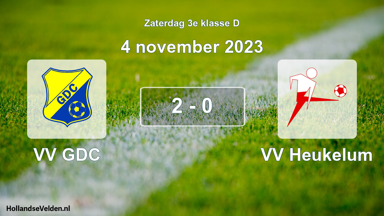Total number of matches played: VV GDC - VV Heukelum 2 - 0 (4 November 2023)