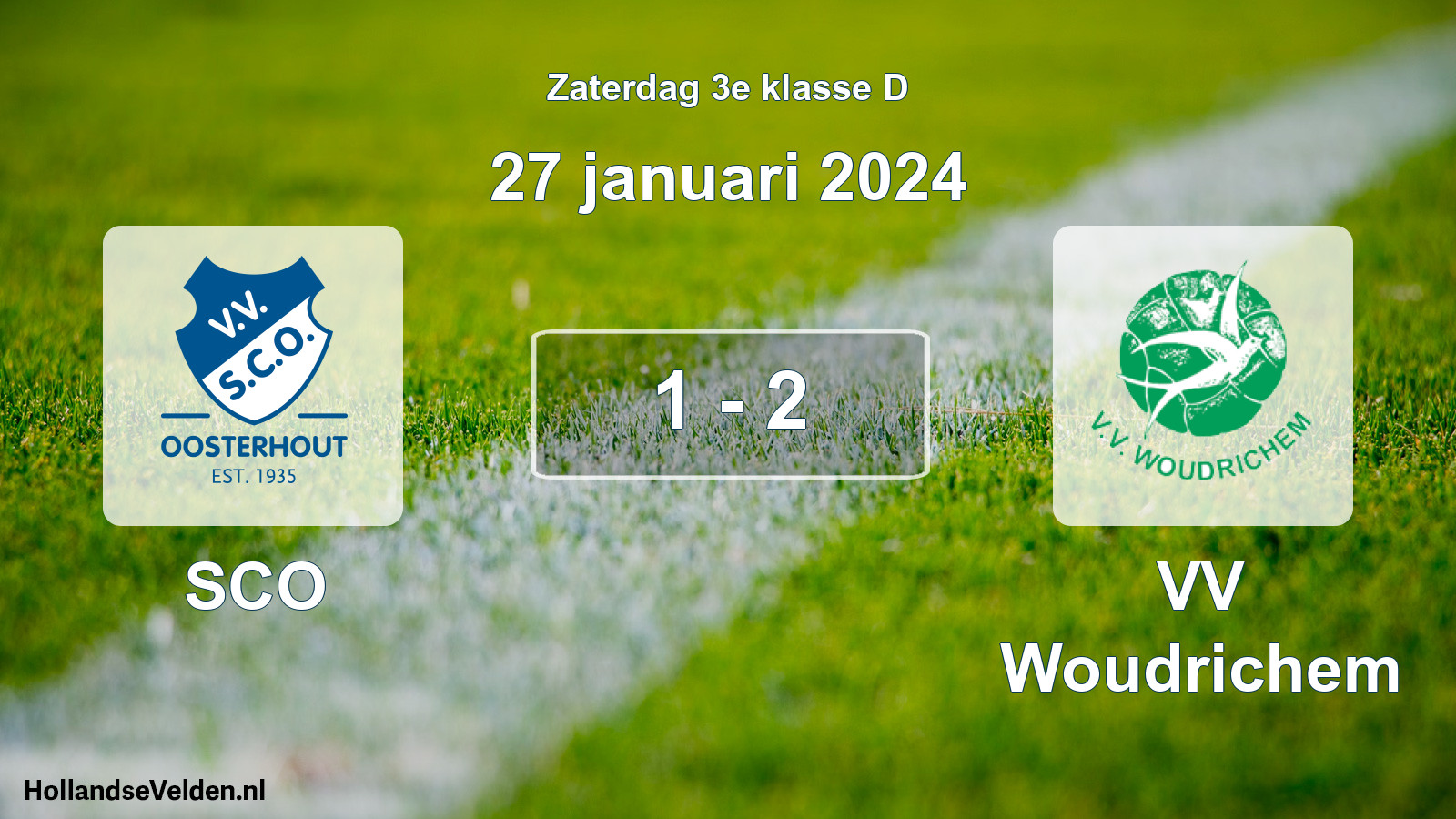 Total number of matches played: SCO - VV Woudrichem 1 - 2 (27 January 2024)