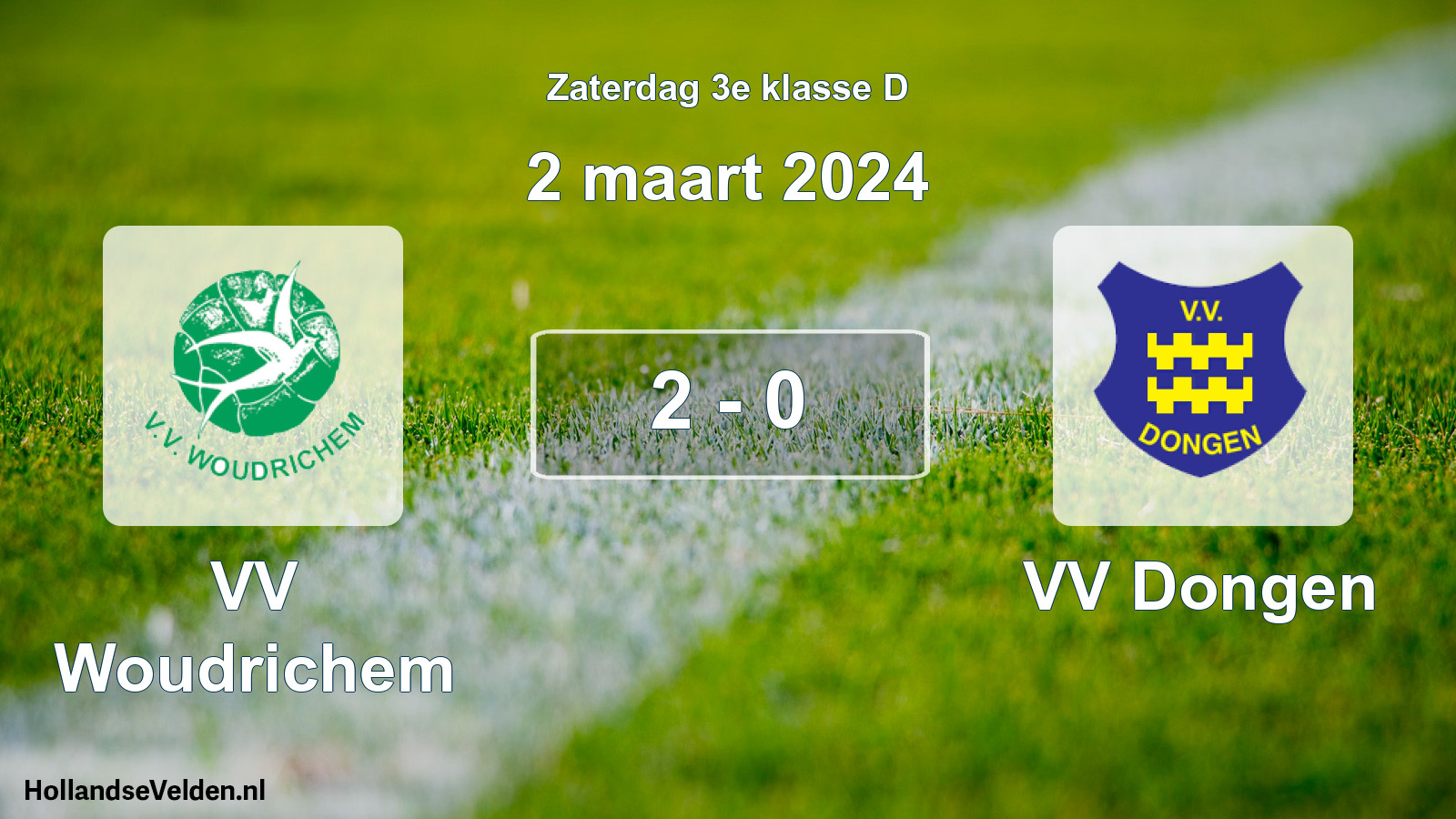 Total number of matches played: VV Woudrichem - VV Dongen 2 - 0 (2 March 2024)