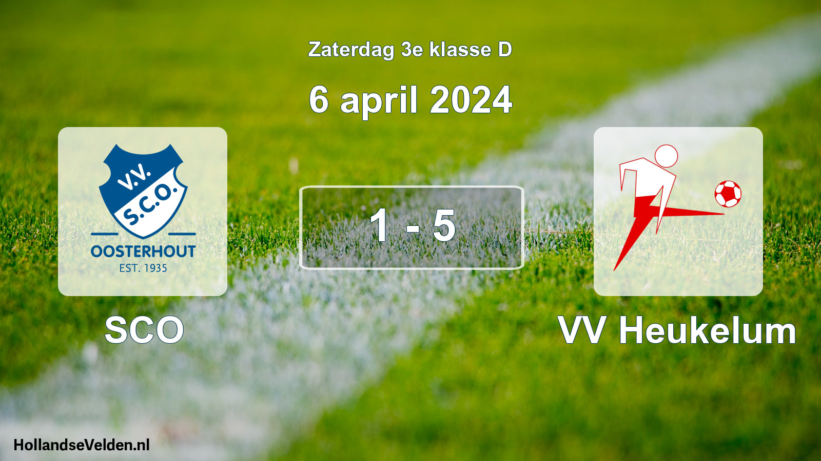 Total number of matches played: SCO - VV Heukelum 1 - 5 (6 April 2024)
