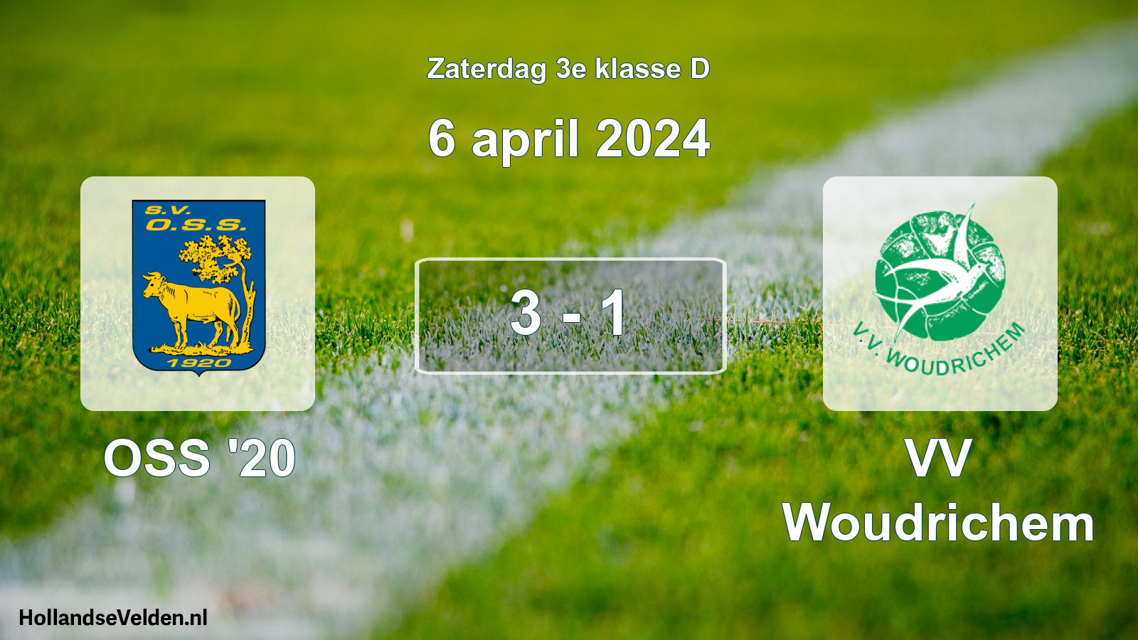 Total number of matches played: OSS '20 - VV Woudrichem 3 - 1 (6 April 2024)