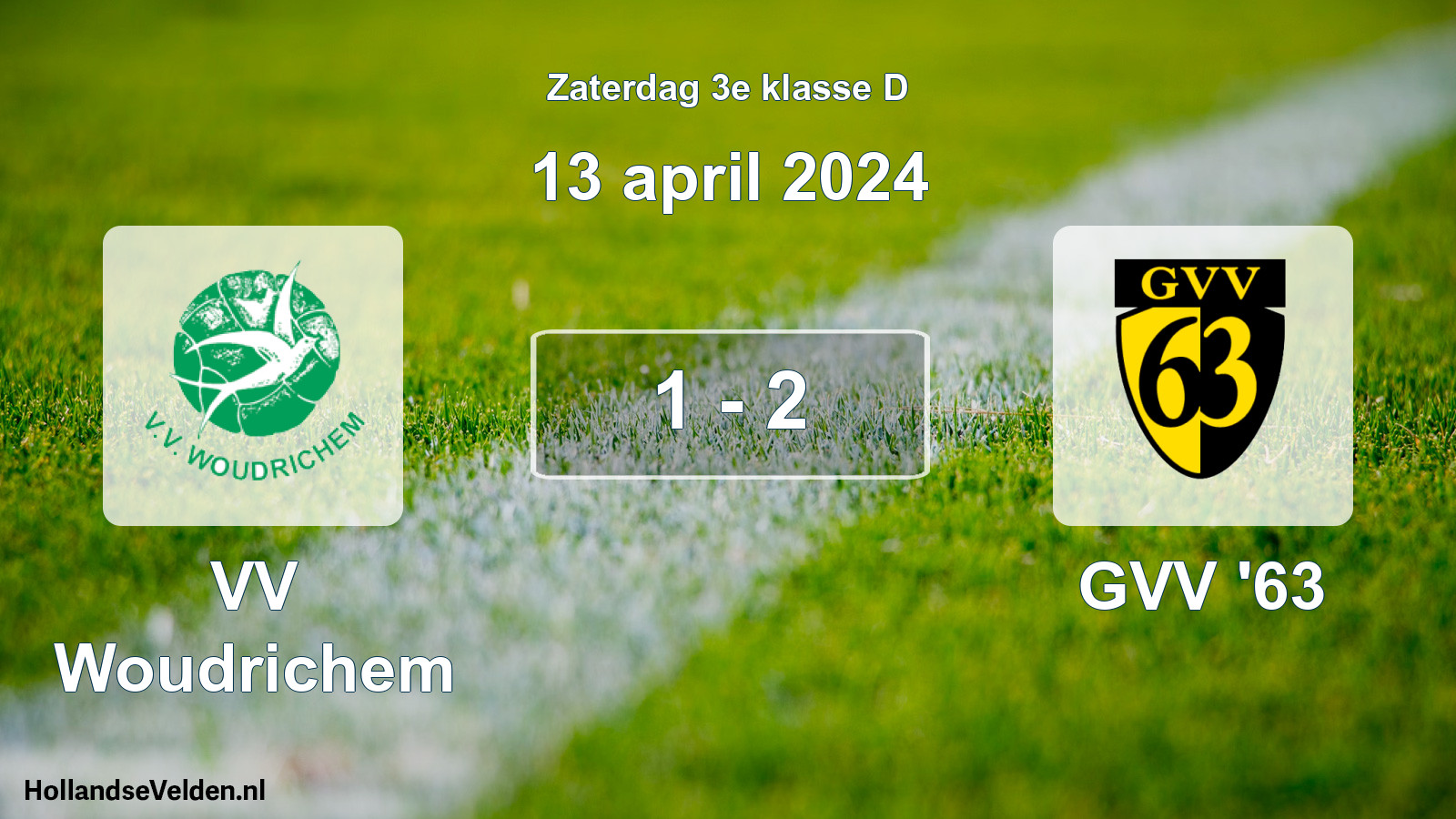 Total number of matches played: VV Woudrichem - GVV '63 1 - 2 (13 April 2024)