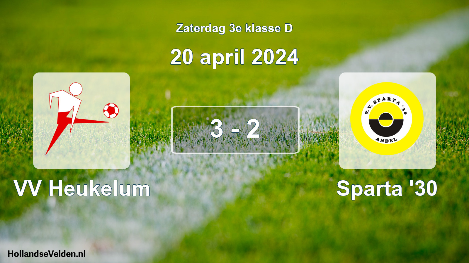 Total number of matches played: VV Heukelum - Sparta '30 3 - 2 (20 April 2024)