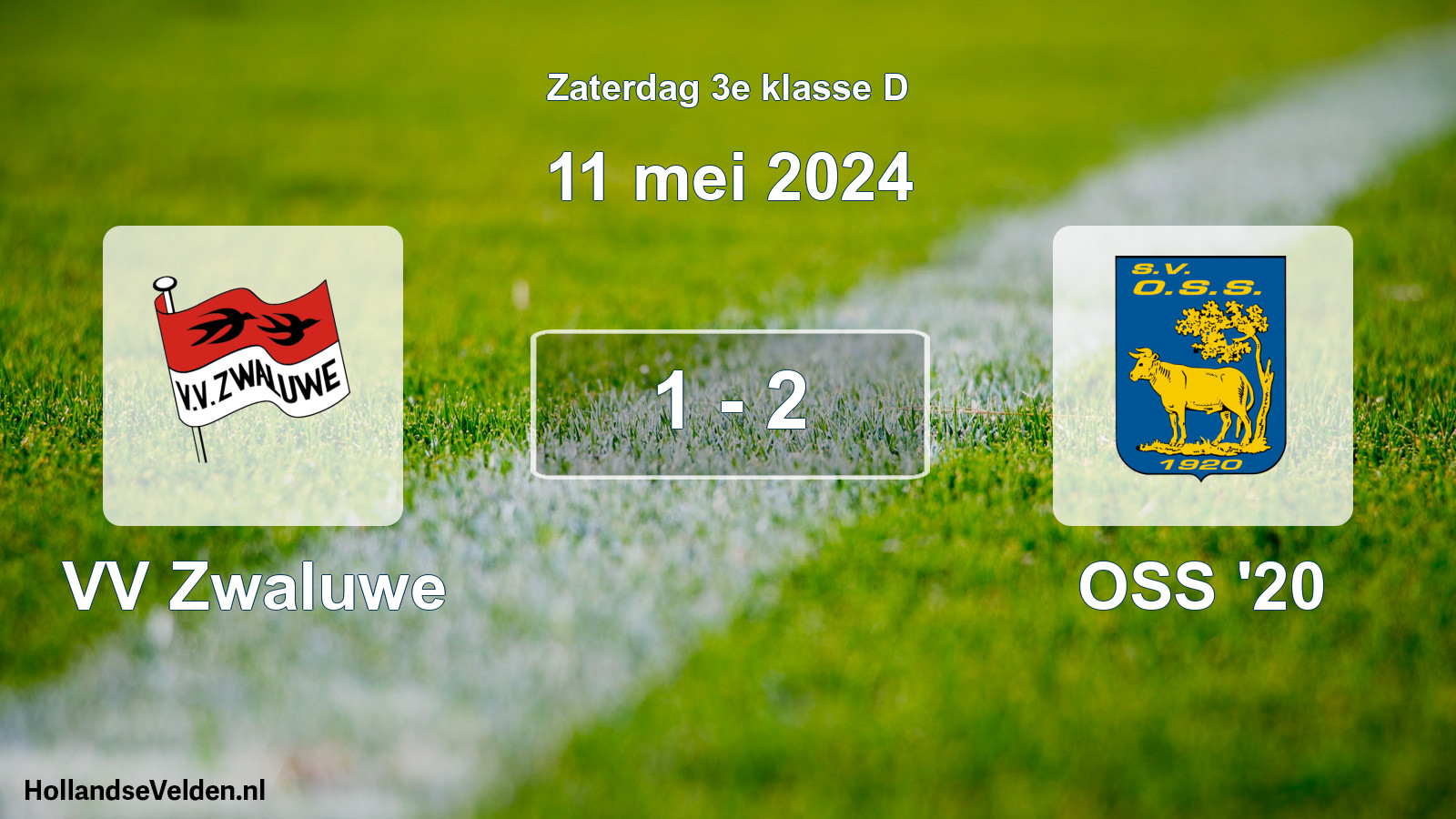 Total number of matches played: VV Zwaluwe - OSS '20 1 - 2 (11 May 2024)