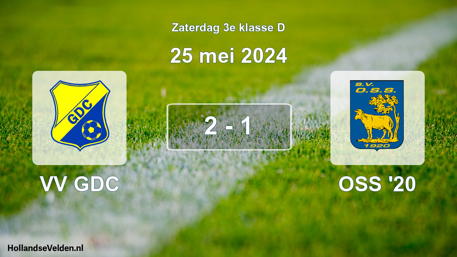 Total number of matches played: VV GDC - OSS '20 2 - 1 (25 May 2024)