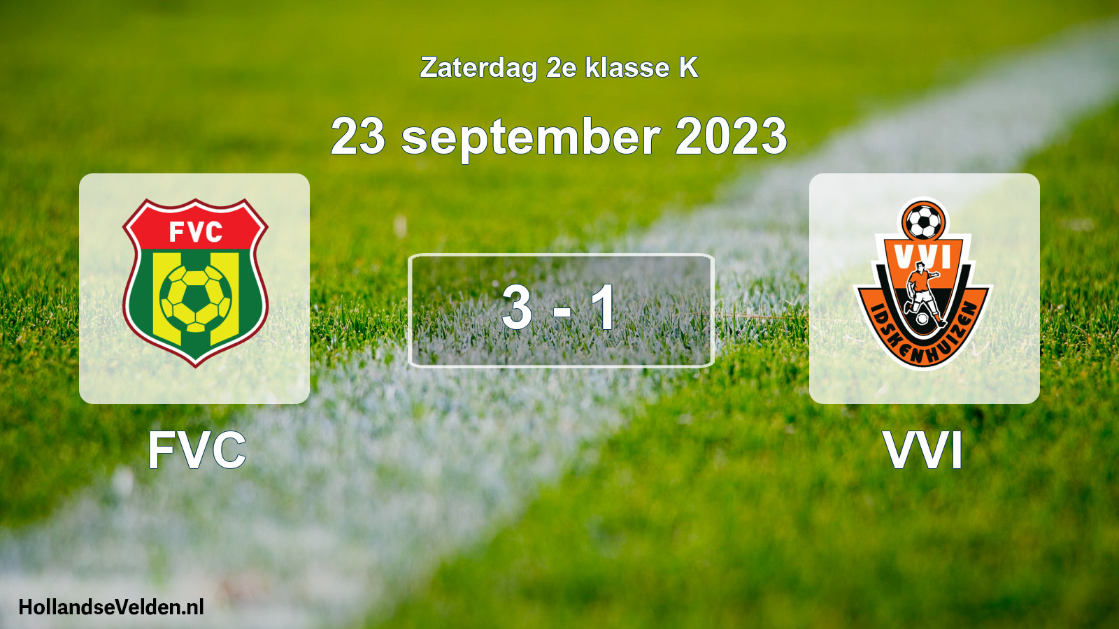 Total number of matches played: FVC - VVI 3 - 1 (23 September 2023)