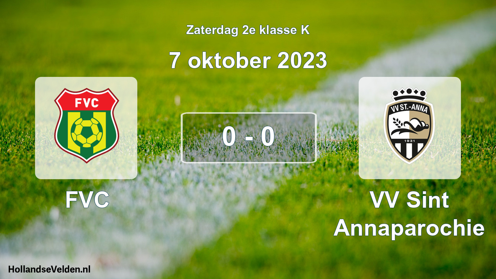 Total number of matches played: FVC - VV Sint Annaparochie 0 - 0 (7 October 2023)