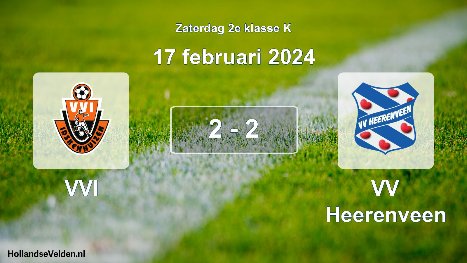 Total number of matches played: VVI - VV Heerenveen 2 - 2 (17 February 2024)