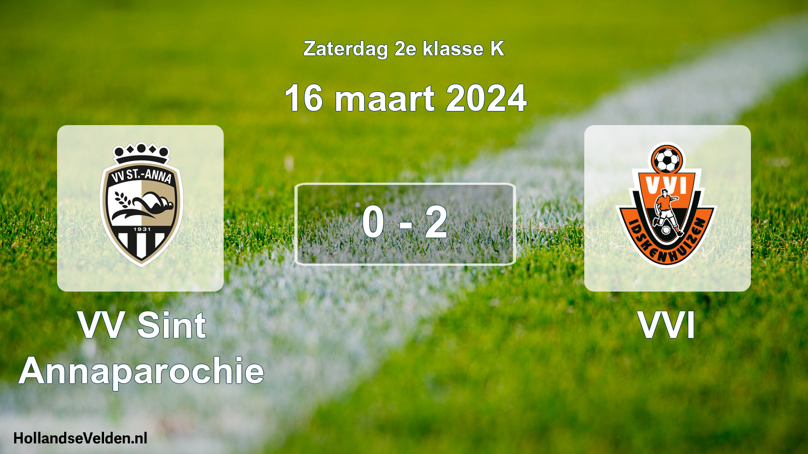 Total number of matches played: VV Sint Annaparochie - VVI 0 - 2 (16 March 2024)