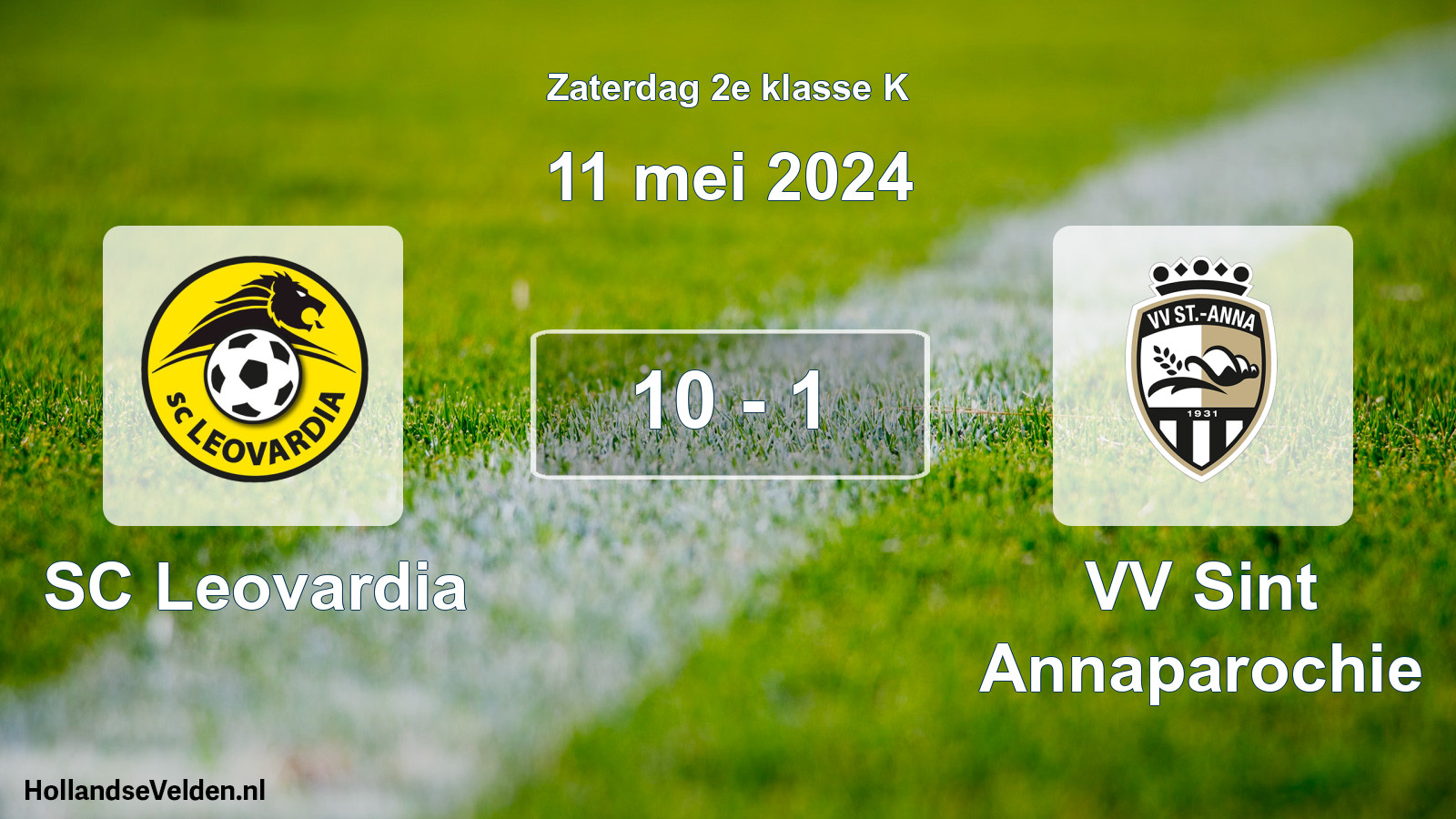 Total number of matches played: SC Leovardia - VV Sint Annaparochie 10 - 1 (11 May 2024)