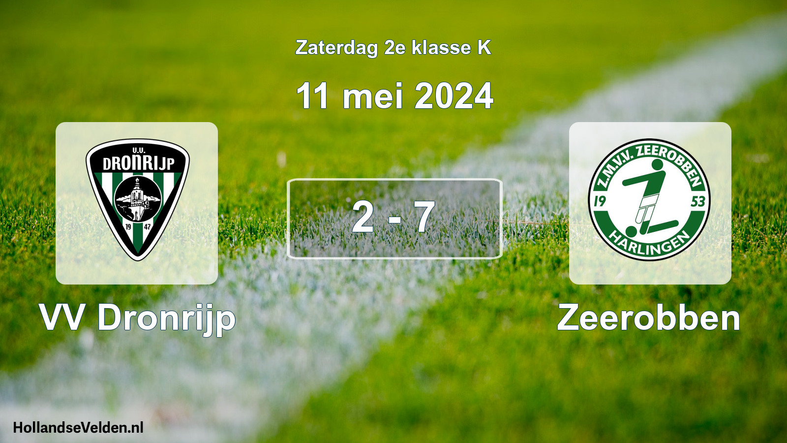 Total number of matches played: VV Dronrijp - Zeerobben 2 - 7 (11 May 2024)
