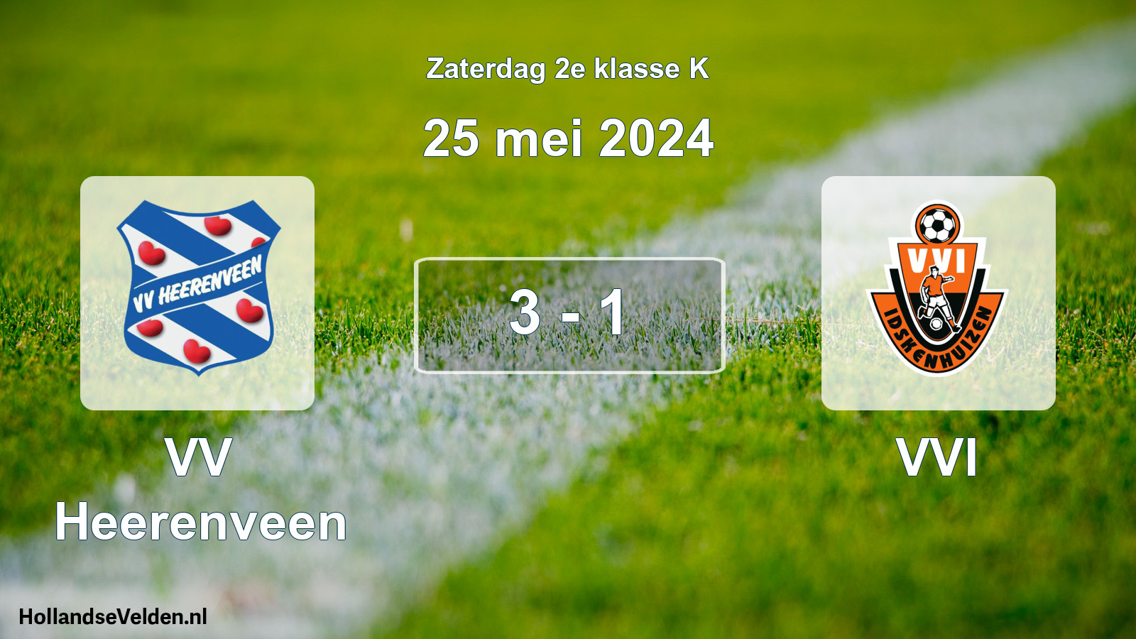 Total number of matches played: VV Heerenveen - VVI 3 - 1 (25 May 2024)
