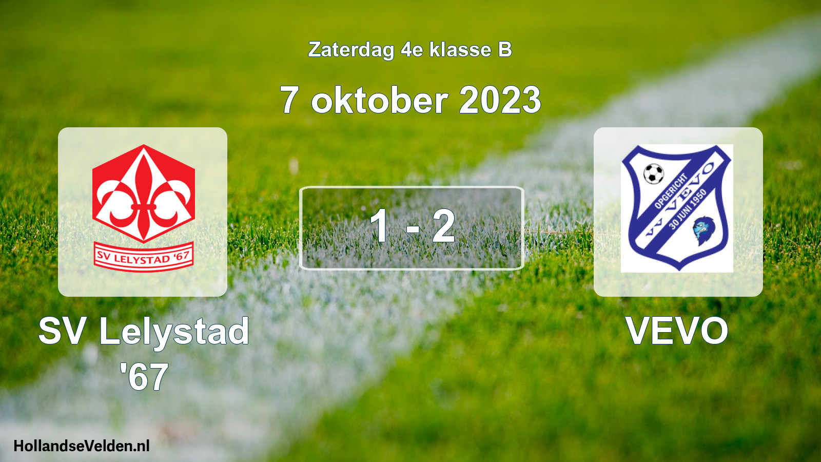 Total number of matches played: SV Lelystad '67 - VEVO 1 - 2 (7 October 2023)