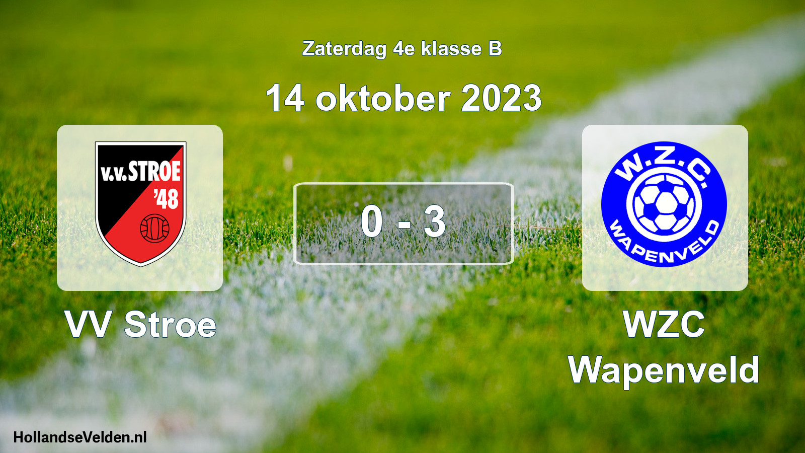 Total number of matches played: VV Stroe - WZC Wapenveld 0 - 3 (14 October 2023)