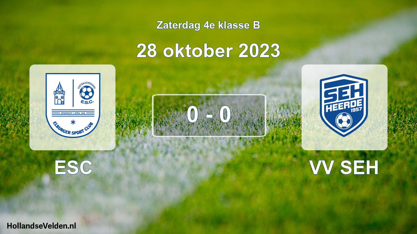 Total number of matches played: ESC - VV SEH 0 - 0 (28 October 2023)